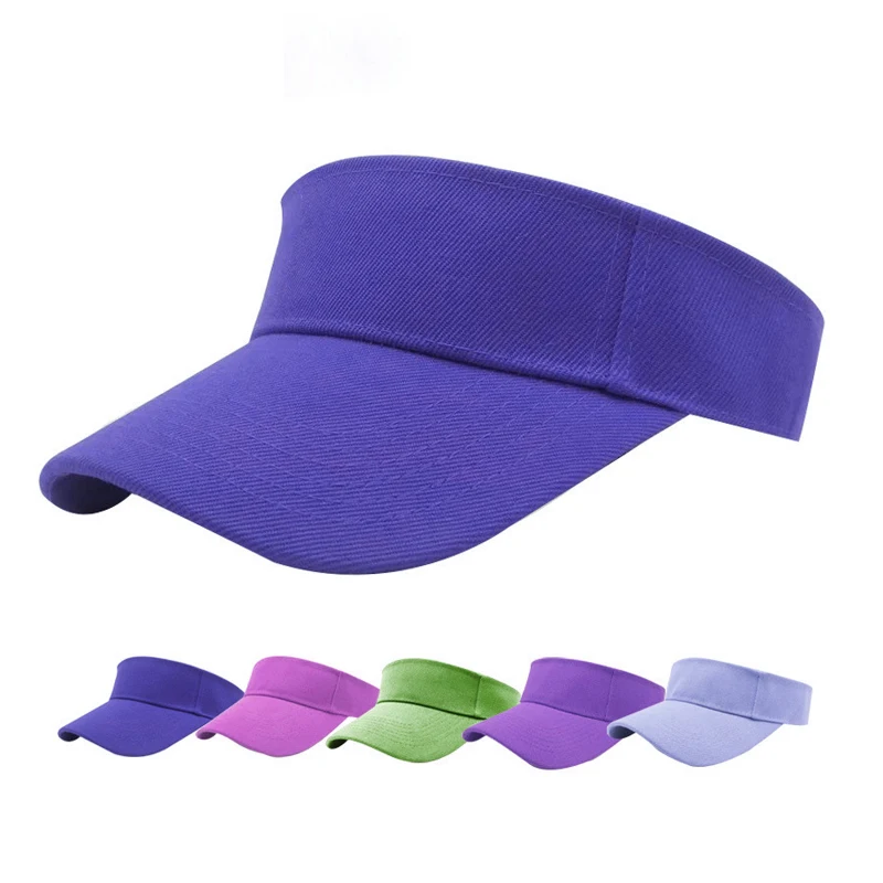Golf Visor Hat New Casual Sunshade Sports Hats Multicolor Men Women Visor Hat Solid Color Ny Baseball Cap