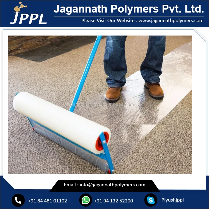 PE Film Base Acrylic Adhesive High Quality No Transfer Carpet Protection Tape