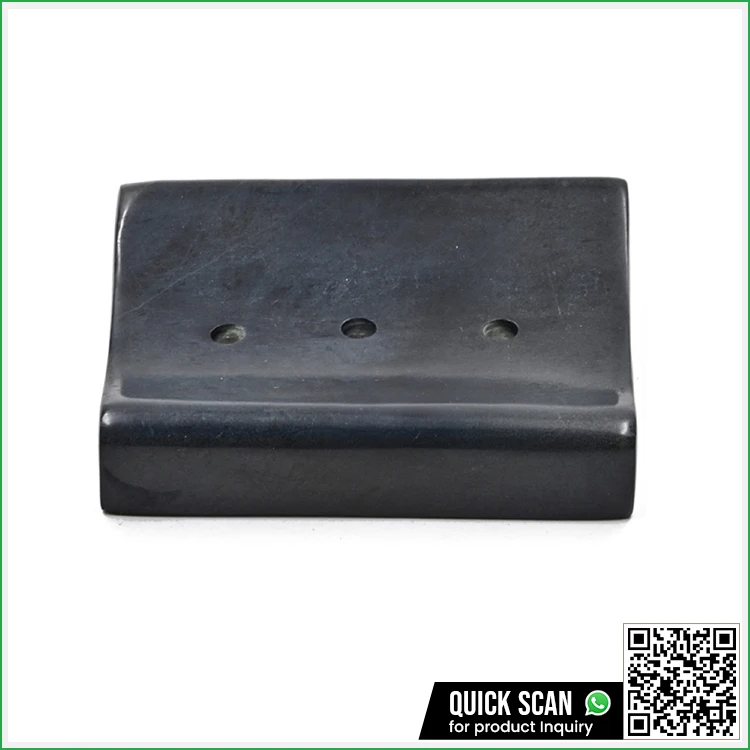 Premium Handmade Black Soapstone Soap Dish Enhancing the Beauty of Your Bathing Area Modern and High Quality