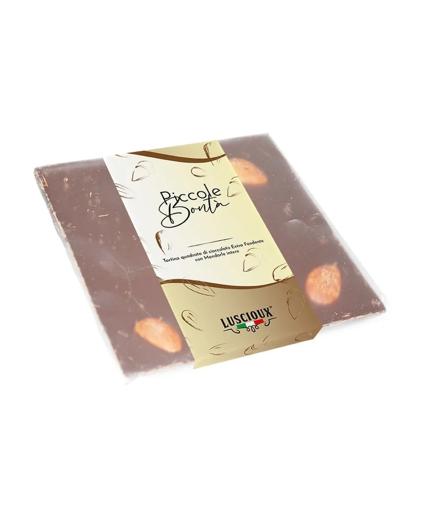 Best Quality - Extra- Dark Chocolate with Whole Sicilian Almonds 100g - Different flavour -