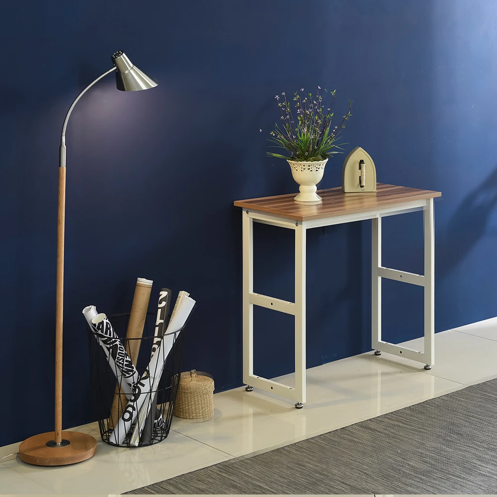 Современный дизайн качественный стандартный размер деревянная металлическая квадратная рамка черный стол для учебы ноутбука компьютерный многофункциональный