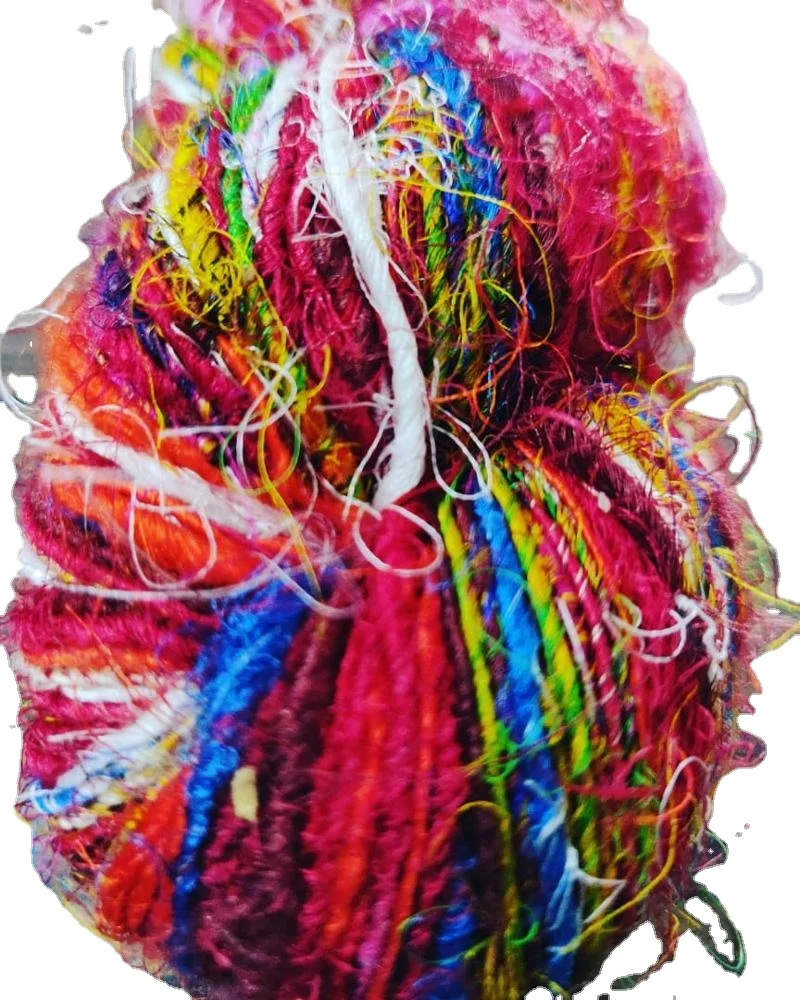 Sari silk yarn Pure Pashmina Yarn Natural Mongolian Hand Knitting Cashmere with Thread for Knit Dk Soft Baby Bag Hat Toy Sweater