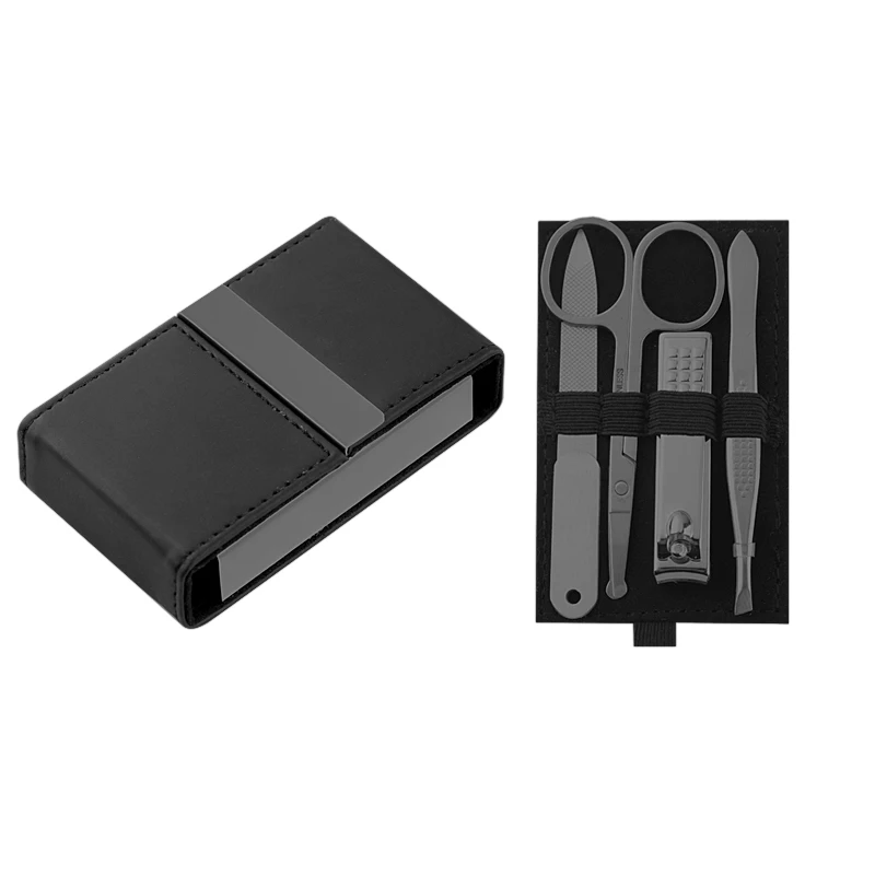 High Quality 4pcs Luxury Nail Clipper Tool Kit Male Manicure & Pedicure Set Portable Travel Nail Care Tools
