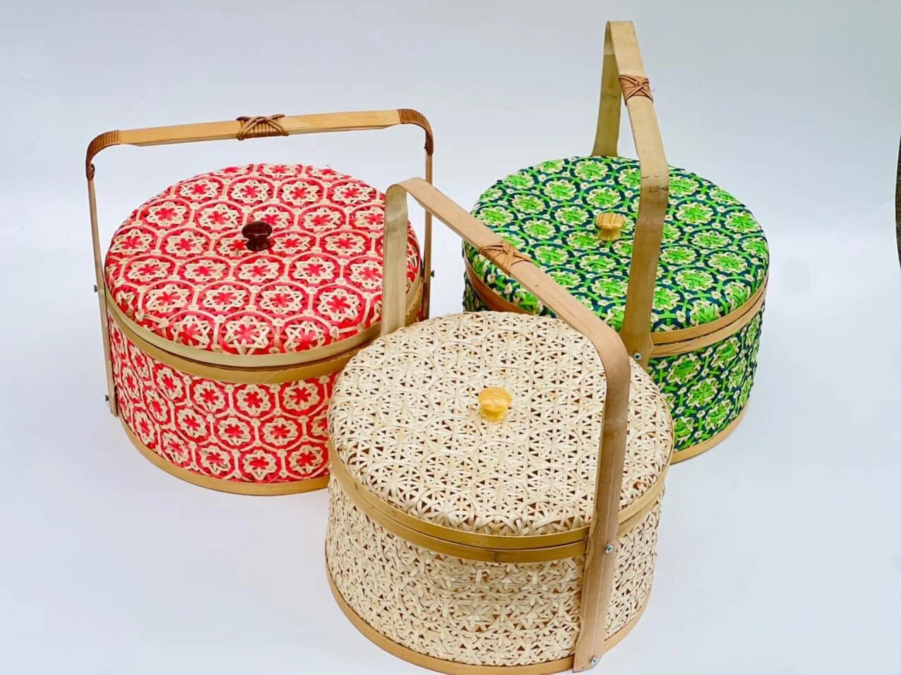Bamboo box - eco friendly food box different size, shape and colors for home kitchen living room bedroom from Vietnam
