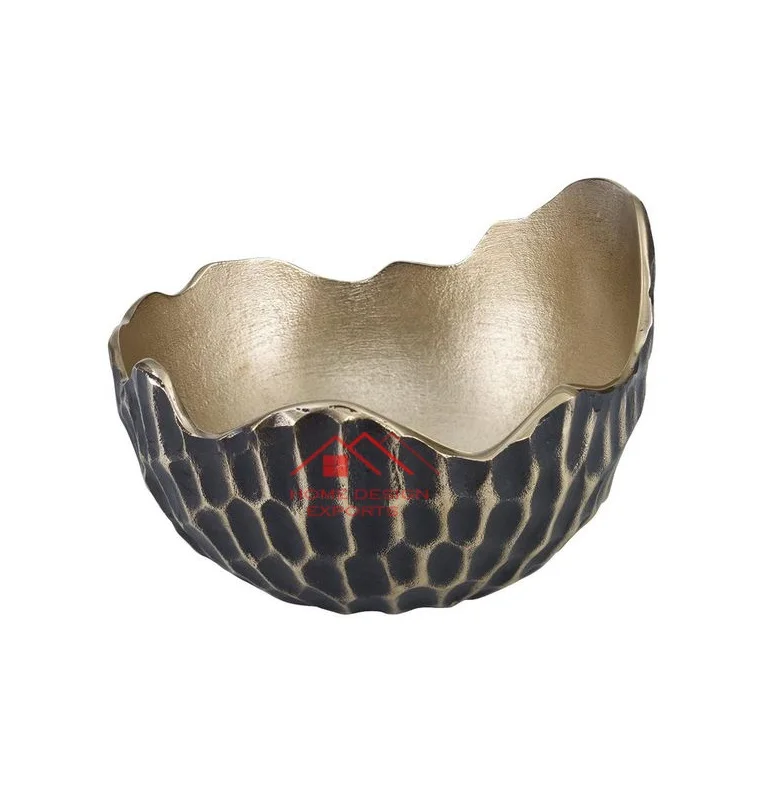 Casting Aluminum attractive Design Handmade  Metal Fruits Serving Bowl At Wholesale Rate