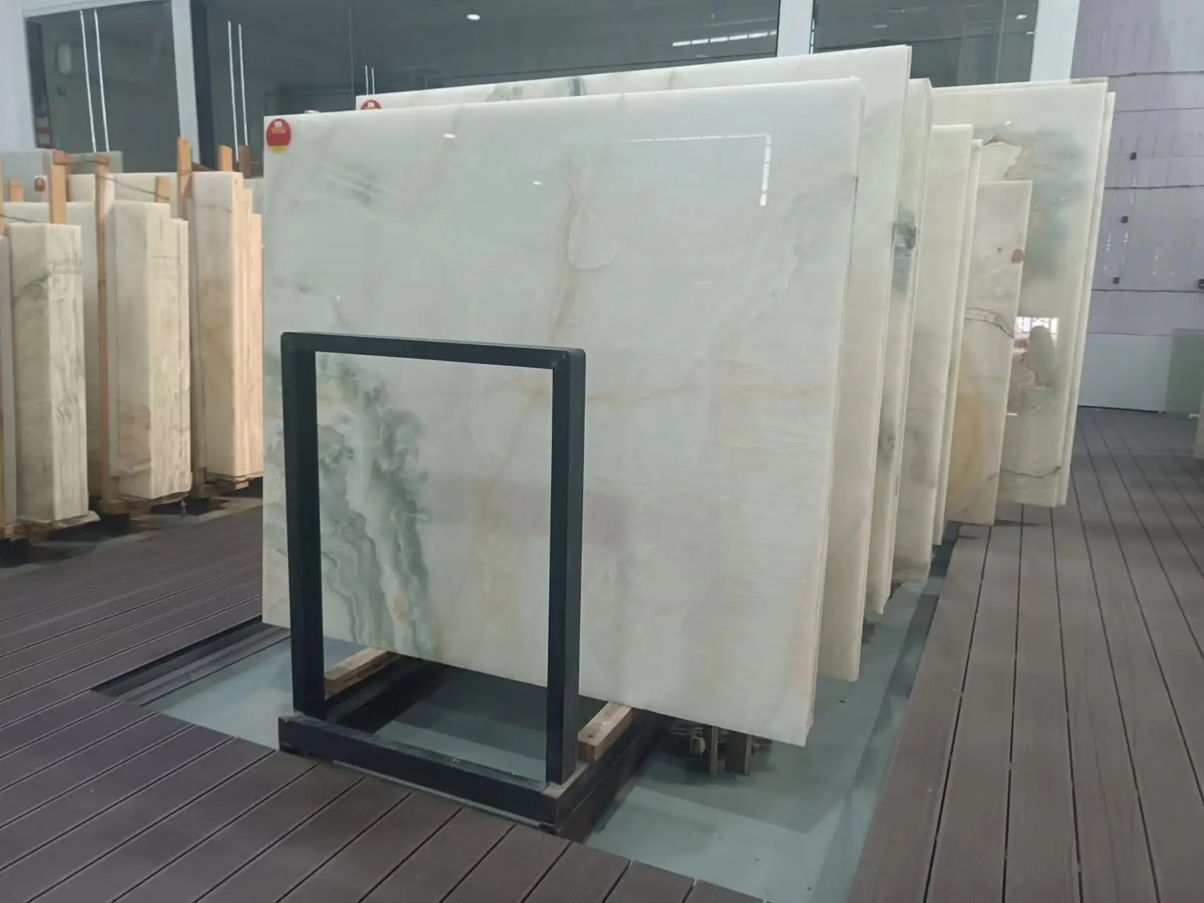 Light Green Quartzite Slab With Dark Green Veins For Countertop Table top Wall Decoration