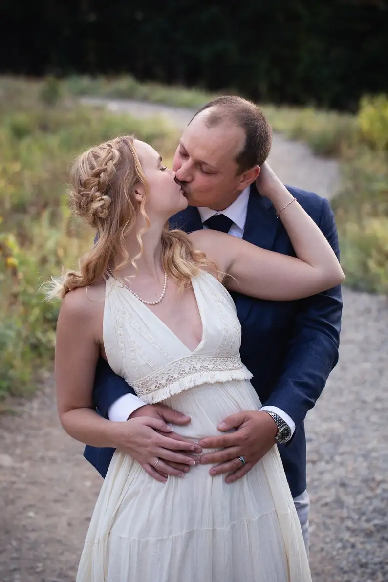 2024 Summer New Gown Dresses Maternity Dresses Photo Shoot Cotton Fabric Fashion Pregnancy Dress Photography