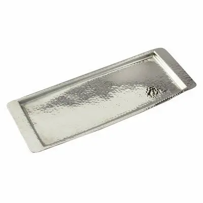 Heavy Duty Silver Tray Made in India Aluminum Metal Crafts Super Selling Restaurants Order Placing Metal Tray For Hotels
