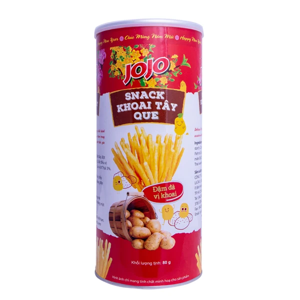 Fast Delivery Stick Potato JOJO Brand Wholesale Snack Food Packaging Material Customized Packaging From Vietnam Manufacturer