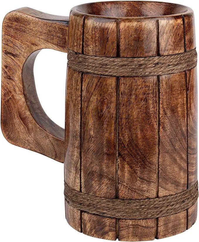 Modern Style wooden coffee mug Eco-friendly Beer wine mango wooden cup for coffee tea mug at Reasonable Price