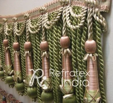 Designer Tassel Fringe Bulk Supplier And Manufacture By Refratex India Made in India for Best Quality And Low Price