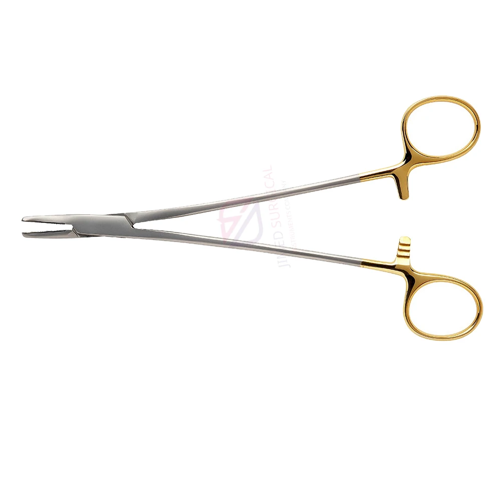 High Grade Heaney Needle Holder Curved 21cm High Quality Stainless Steel Surgical Suture Needle Forceps