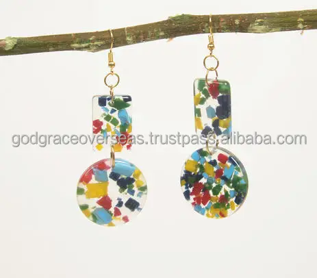 Handmade Christmas Beaded Ear Jewelry Christmas Tree Bell Cane Candy Design Dangle Earrings