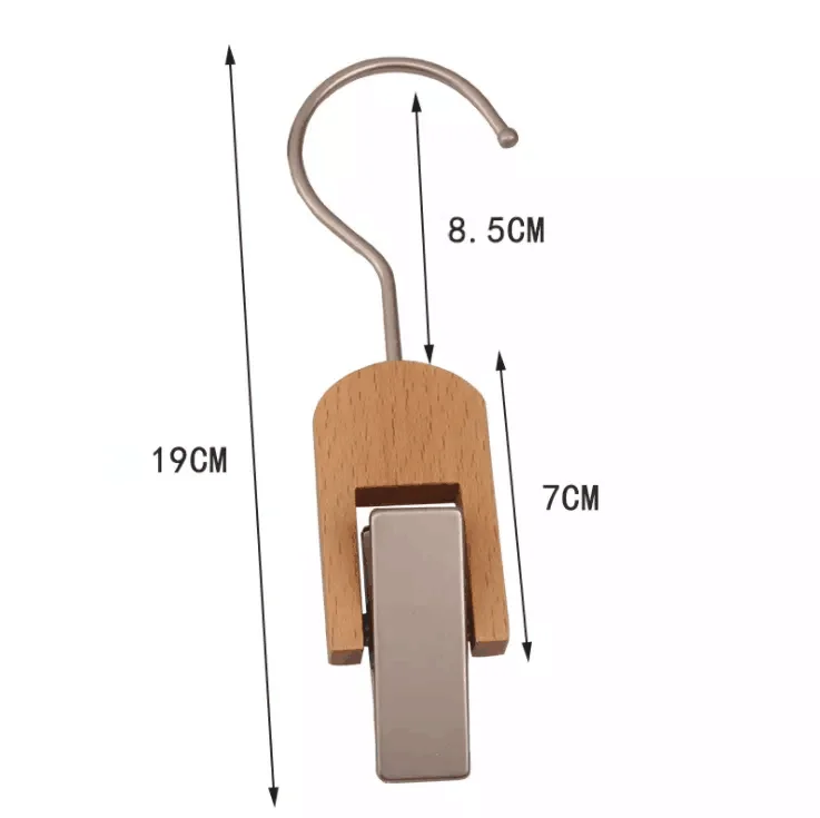 Boot Hangers 10 Pack Portable Gold Single Clip Shoe Sock Clips Clothespins Wholesale Beech Wood Luxury Carton Iron Natural Free