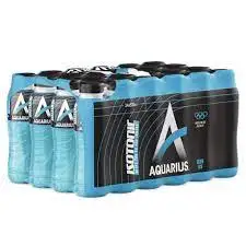 Спортивные напитки Coca-Cola Aquarius упаковка из 10 ароматизированных бутылок основные ингредиенты алоэ яблочный виноград груша ячмень фильтрованный
