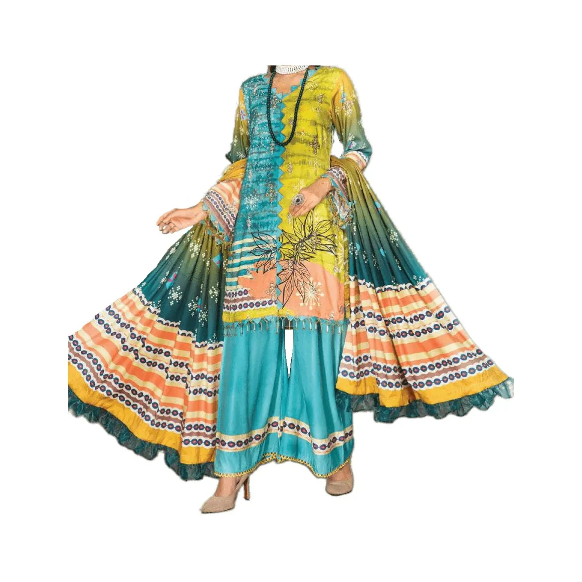 Pakistani Salwar Kameez Dress Traditional Indian 10 Wedding Women Silk Winter India & Pakistan 3 Piece Suit Excellent for Adults