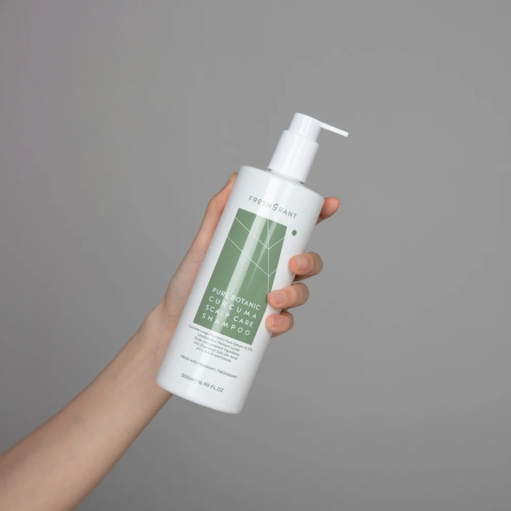 Made in Korea Best Selling Hair Care Products FRESHGRANT Curcuma Scalp Shampoo 500ml Scalp and Hair Care Rich Foam