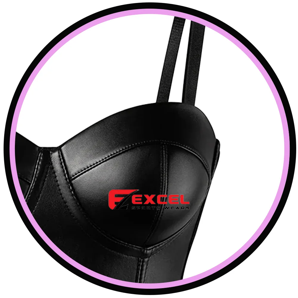 2024 Best Seller Sialkot Women Genuine Leather Sexy Bondage Women Fetish Slave Sex Toys Harness Crop Top Women Corset Top Bra