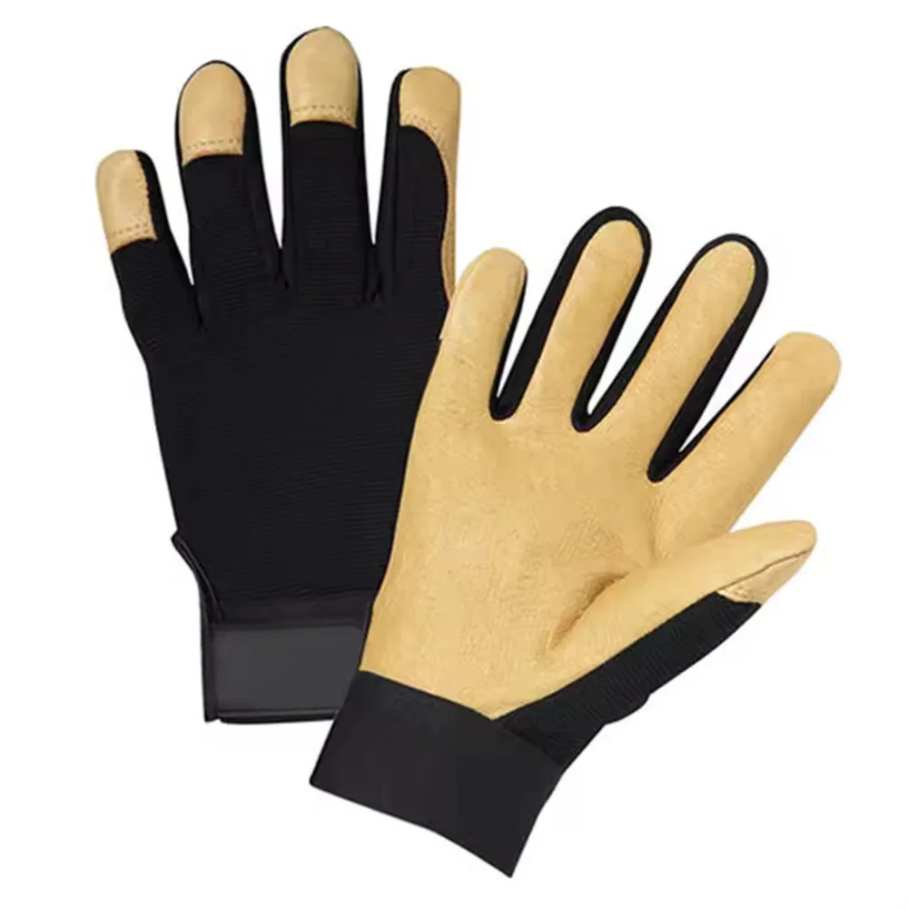 Grain Cow Leather Keystone Thumb Rigger Leather Driver Gloves working gloves leather floral garden gloves