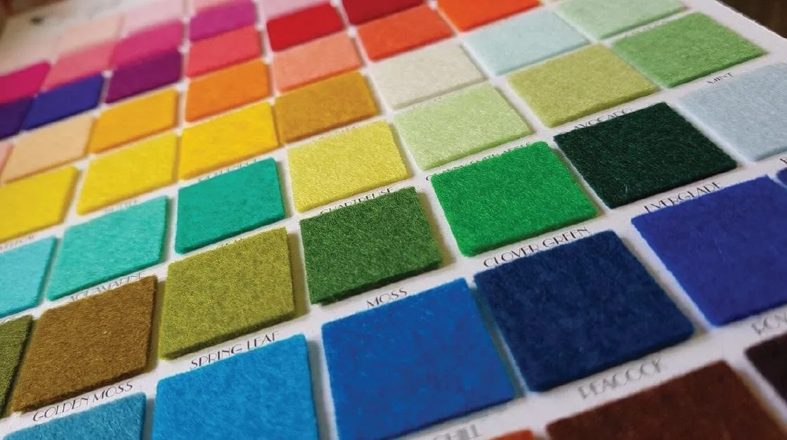 Breathable Premium Materials Needle Waterproof Sustainable Garment/Tennis Punched 100% Polyester Plain Texture Felt from Vietnam