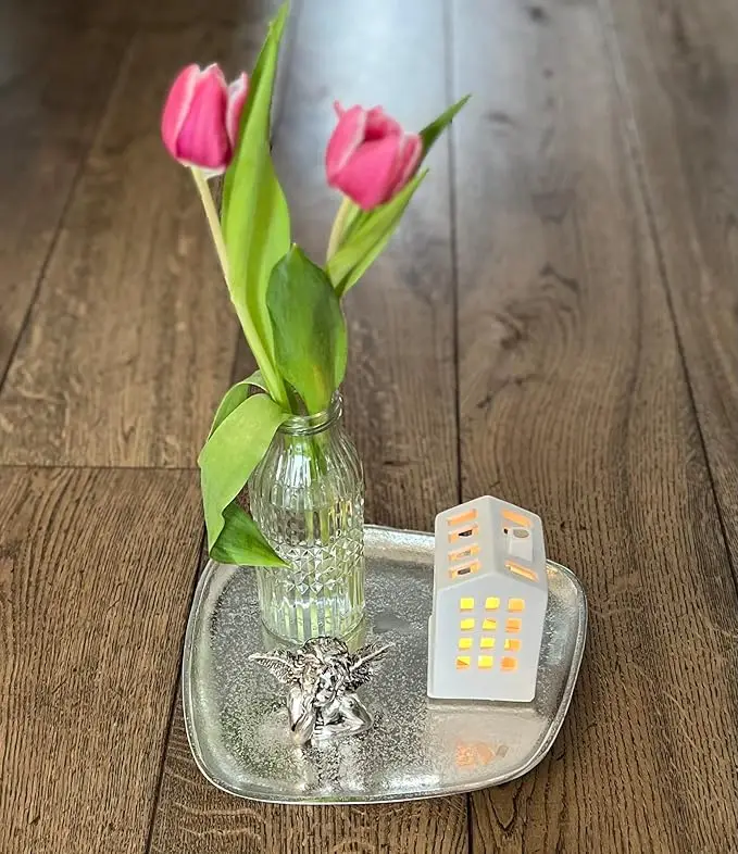 Affordable Plain Silver Aluminium Tray For Table Decoration Wedding Restaurant Hotel Home in Low Price