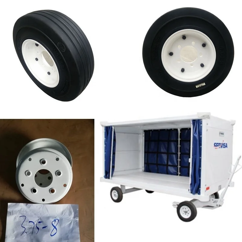 5000 hours lifespan Solid Tires 4.00-8 400-8 with rim Forklift Wheels llantas Aviation Parts