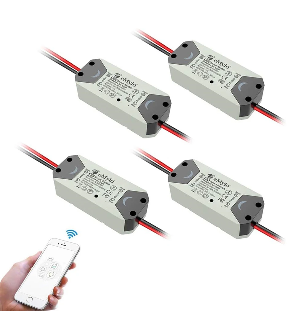 eMylo Wireless Rf Relay Switch 220V, Wireless Relay Wall Switch, Wireless Relay Light Switch Tuya Remote Control Module