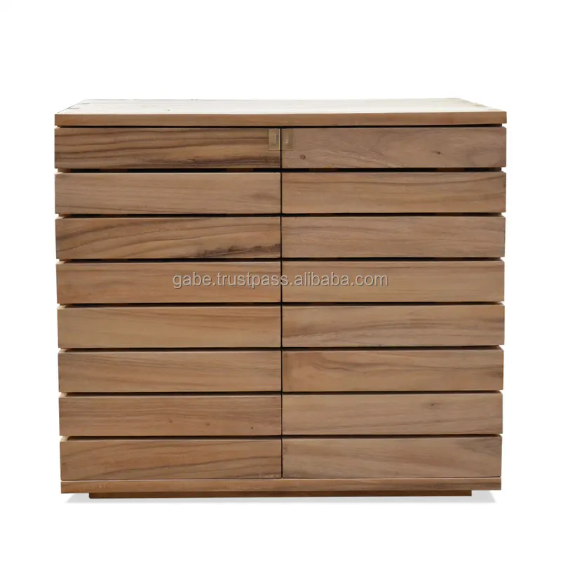 Handmade Natural Teak Wood Shoe Rack - Spacious 4-Tier Organizer, Customizable Dimensions 80x40x75 cm