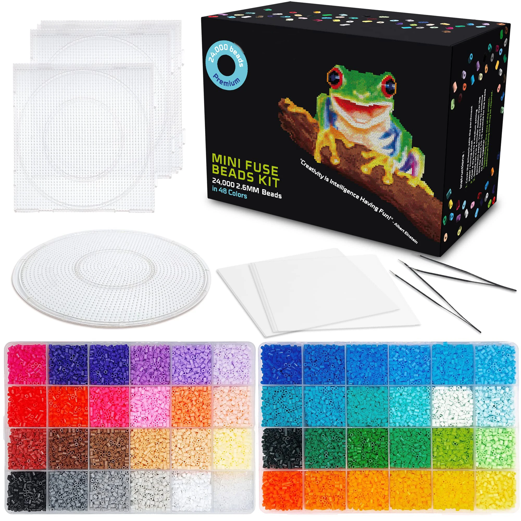 Wholesale Premium 2.6mm Mini Perler Hama Beads Educational Puzzle Game Toys Ironing Fuse Bulk Craft Beads Kit For Children