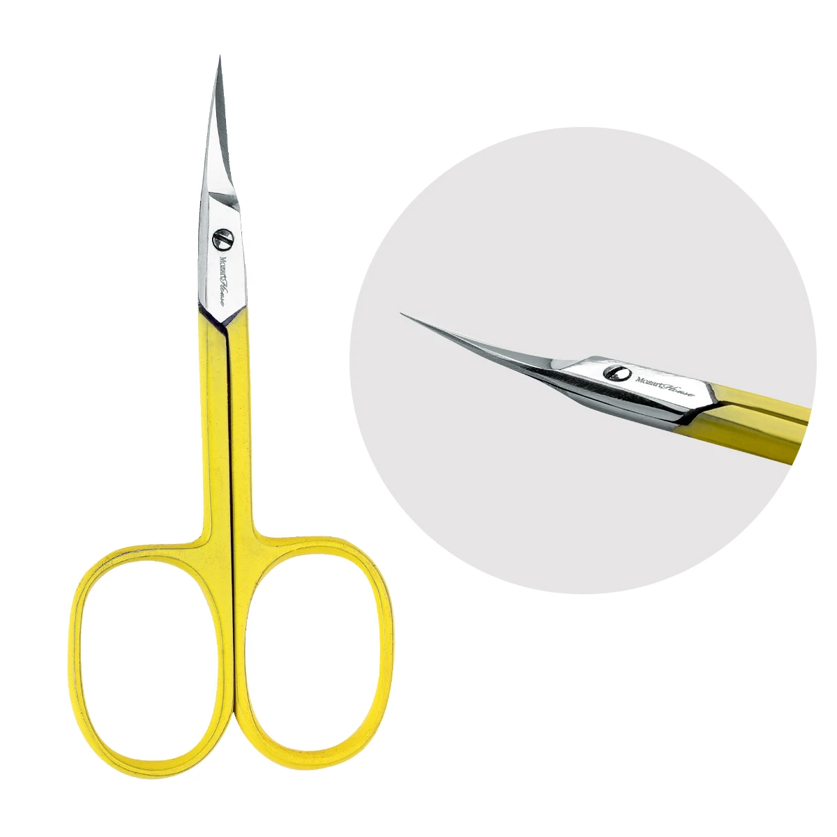 Classic Curve Manicure Scissors Accurate Cut Line with Blunt Blade Tip for Nail Care and Cuticle Cutting Eco-Friendly Beauty