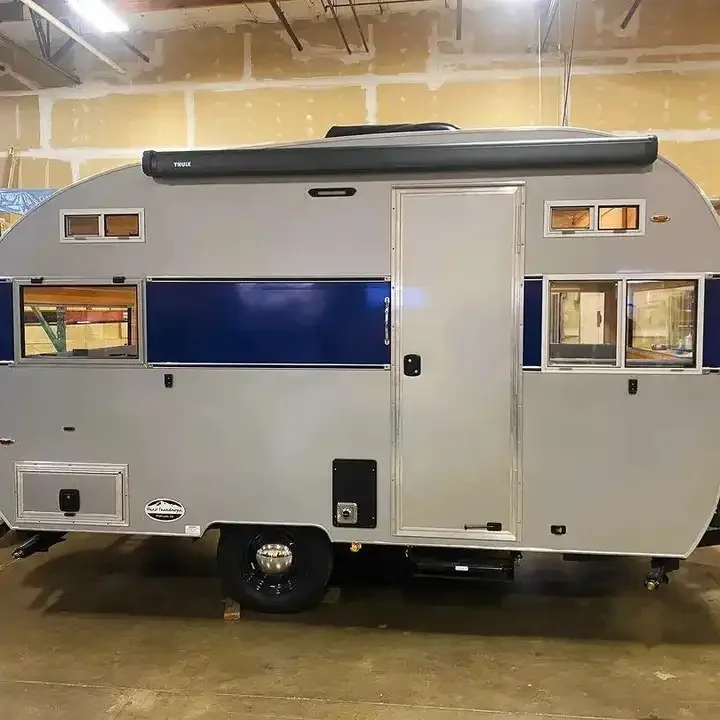 Лучший доступный караван 2 человека мини-трейлер отличное качество белая качели каравана сертификат ЕС 2024 от Австрии