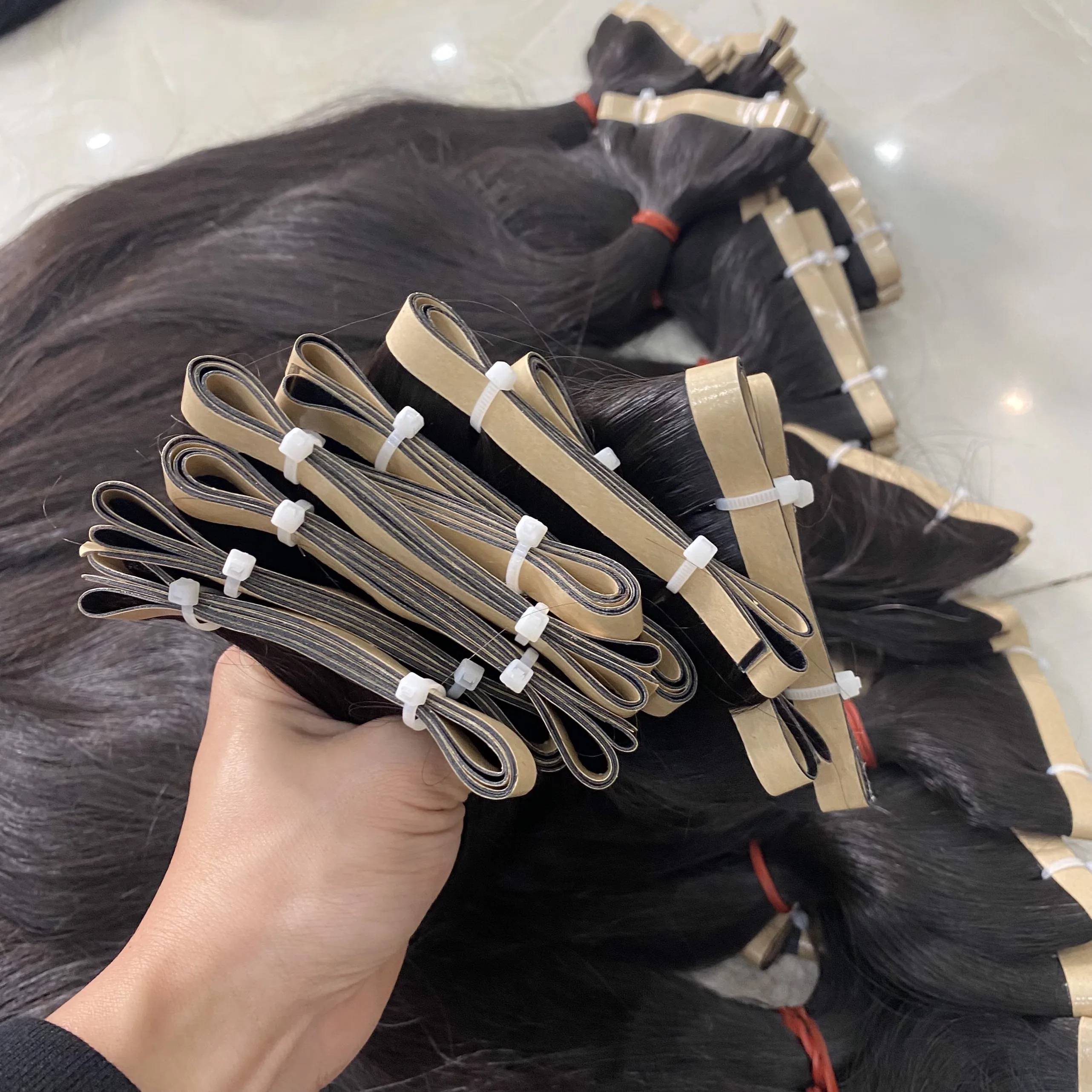 Long Line Tape In Hair Extensions Remy 100% Human High Quality Hair Virgin Vietnamese Cuticle Aligned Raw Unprocessed