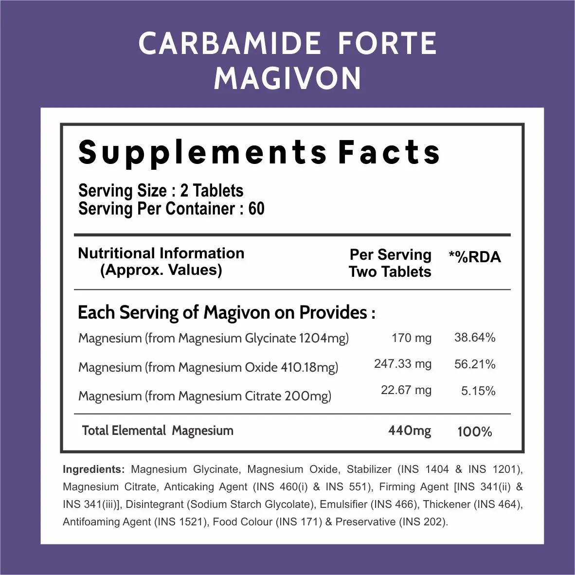 Chelated Magnesium Glycinate Citrate Supplement \ Magnesium Tablet 1814.18mg per serving. Supports Health and Muscle recovery