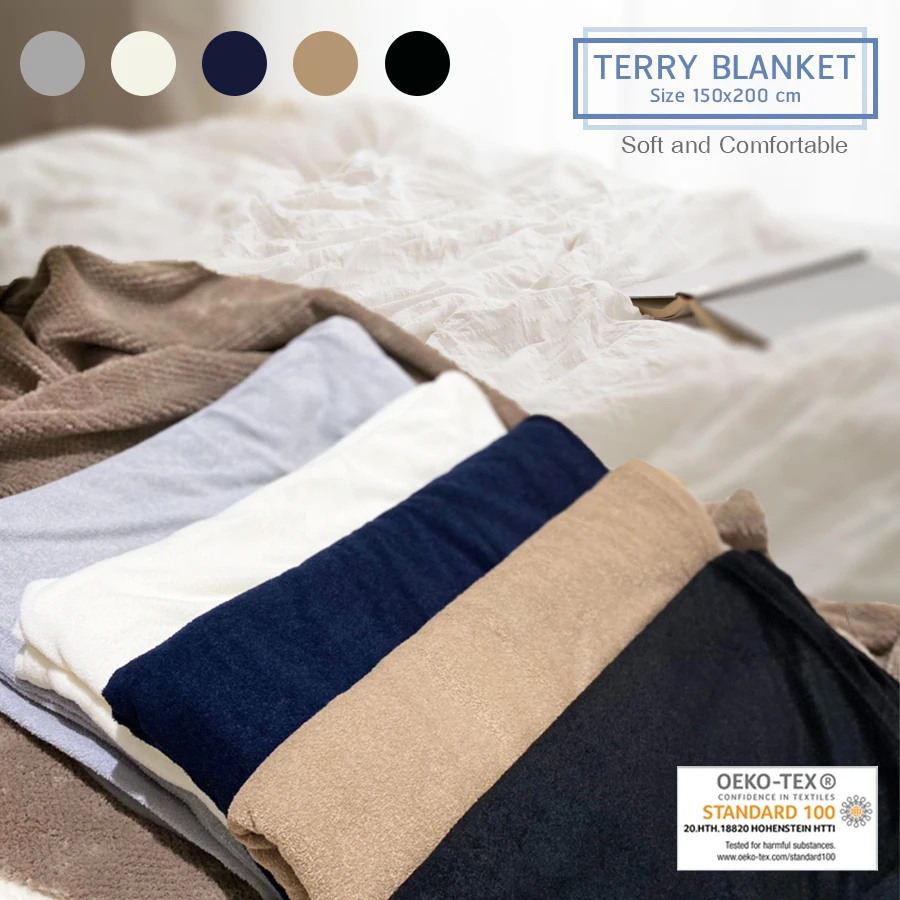 High Quality Terry Fabric Single and Two Face For Garment Slippers Lining Blanket Bathrobe Towel Thailand Textile