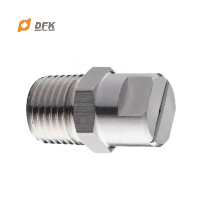 Easy Installed Stainless Steel Flat fan Spray Nozzle For Washing