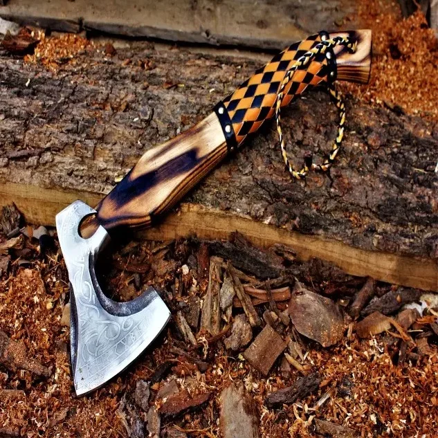 factory price Hand Forged Carbon Steel 45 C Viking Axe, Hand made Axe, Axe