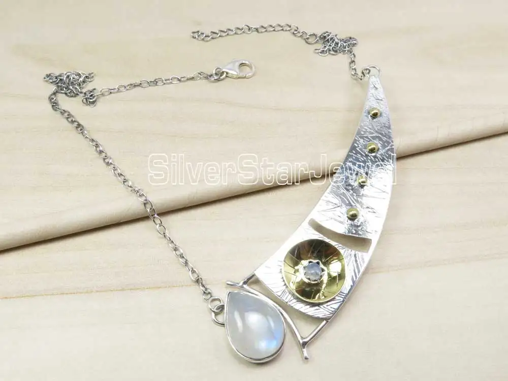 SilverStarJewel Sterling Silver Real Gemstone Jewellery Shop Necklaces Fashion Jewelry Online Non Tarnish Wholesale By Gram