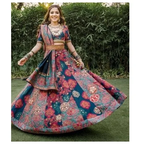 Wedding Special Lehngha Choli Silk Fabric for Women with Heavy Work Full