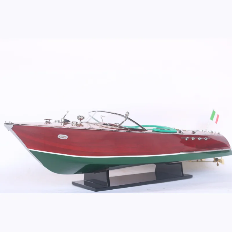 Gia Nhien Manufacturer Custom Design Riva Ariston (dark blue) WOODEN MODEL BOAT - HIGH QUALITY WOOD SHIP MODEL - HANDICRAFT