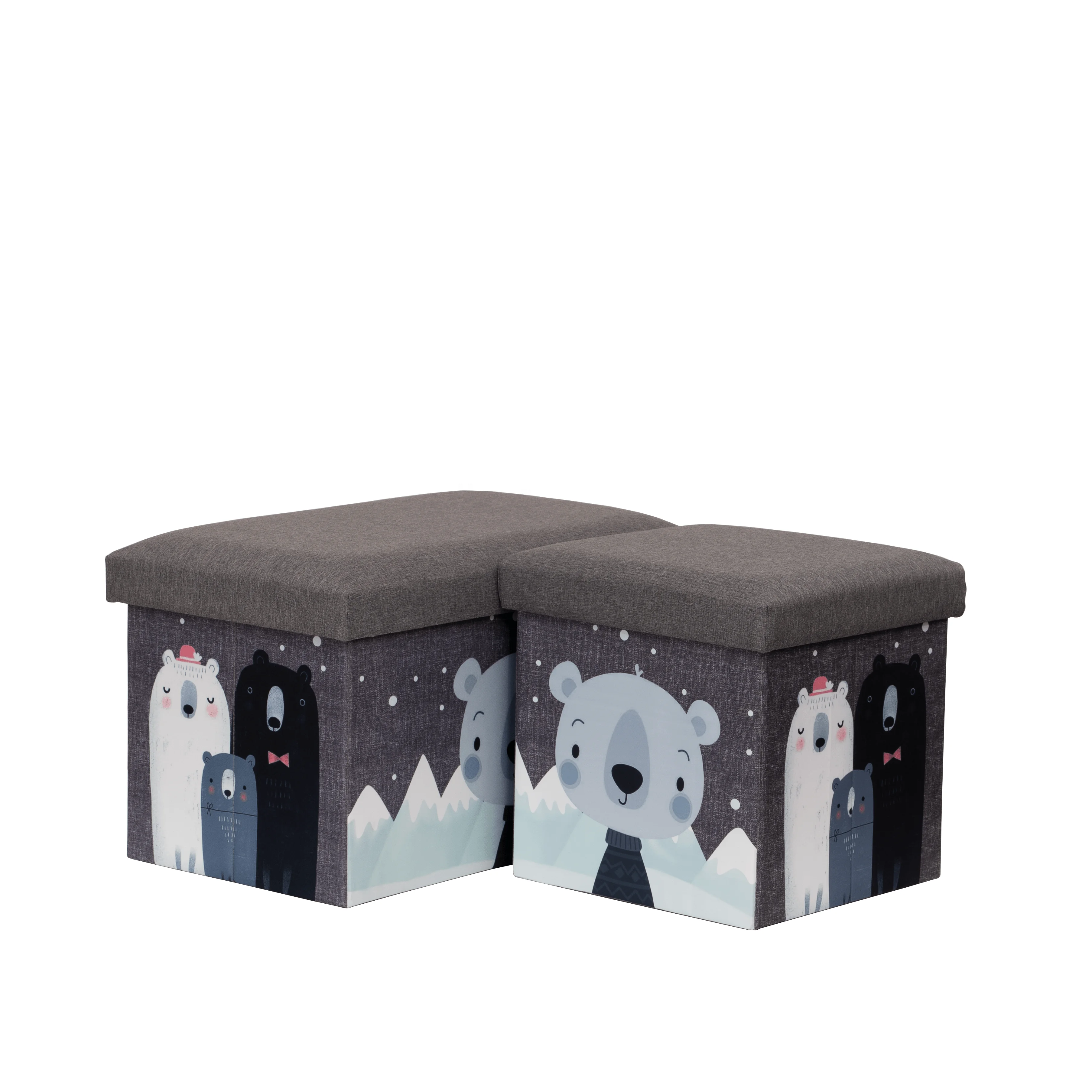 MA06.1 Foldable Ottoman Storage Box for books kid toys sundries OEM Customized Factory Price home storage & organization