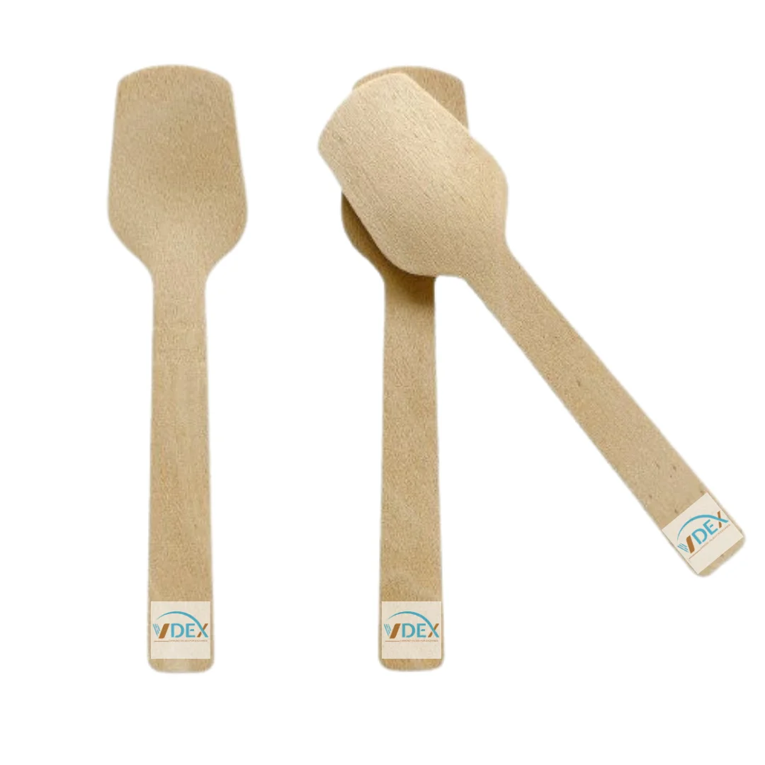 Round Wood Spoon New Design Healthy certificate Food Grade Safe for eating MOQ 1 container 20 feet