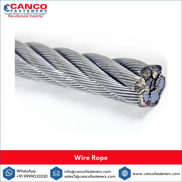 Stainless Steel 304 Grade ISO Standard 7x19 Size Wire Rope/Rods for Construction Usage at Affordable Bulk Price