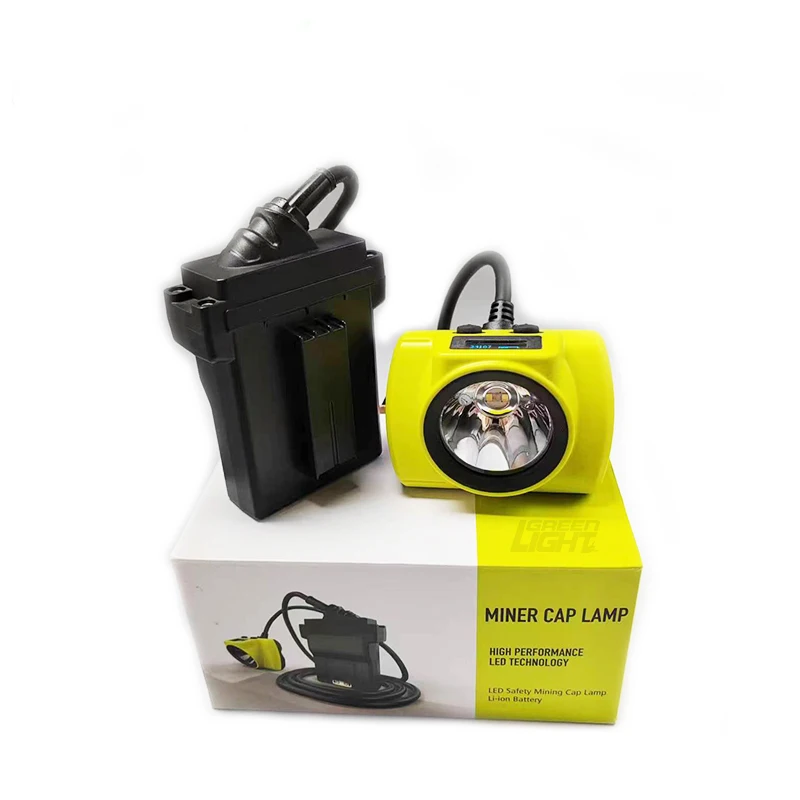 13600mAh 25000lux 4W Rechargeable Led Miner Helmet Light Underground Explosion Proof IP68 Cap Lamp for Tracking System