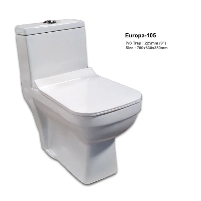 Wholesale One Piece S Trap Smart Intelligent Toilet Smart Toilet Bidet WC Toilet Seat for Bathroom Europa-105