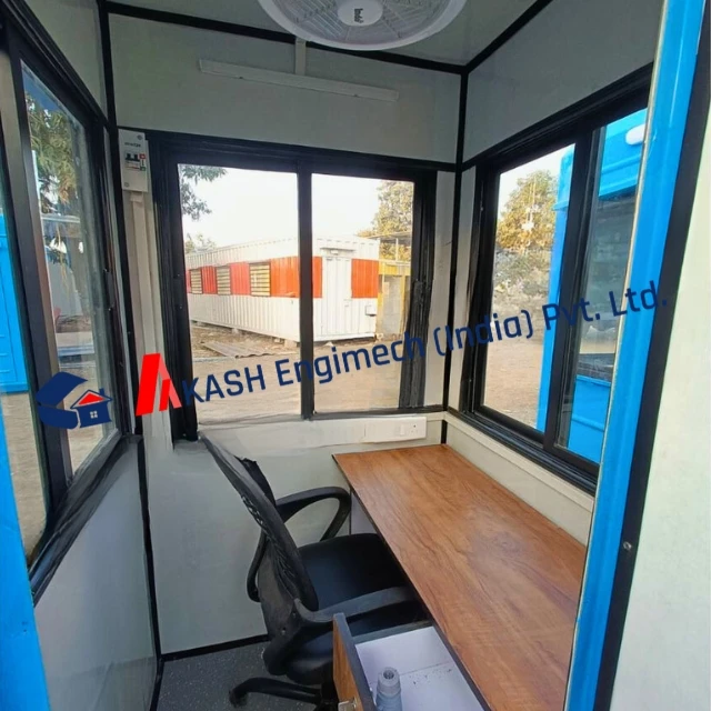 Security Cabin Non-corrugated Police Booth, designed to provide a secure and durable solution for police and security personnel