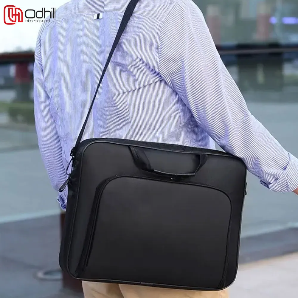 2024 Men Laptop Bag  Computer Office Shoulder Men S Handbag Crazy Horse Briefcase Tablet Fashion Laptop Bag