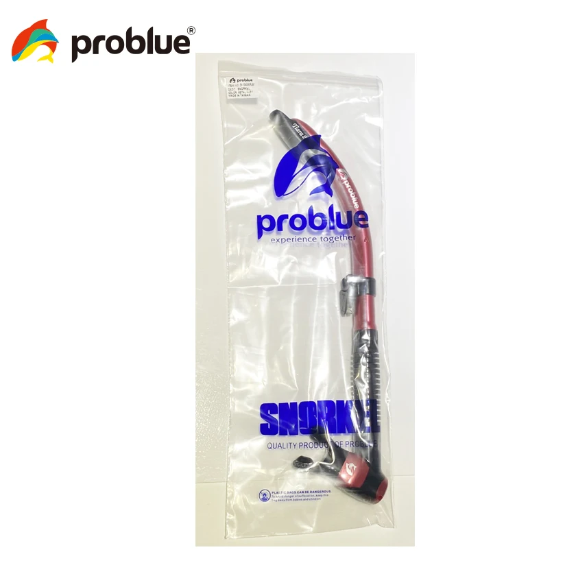 PROBLUE SN-1088T T.P.E mouthpiece Free Diving Snorkel For Sea Diving Exercise