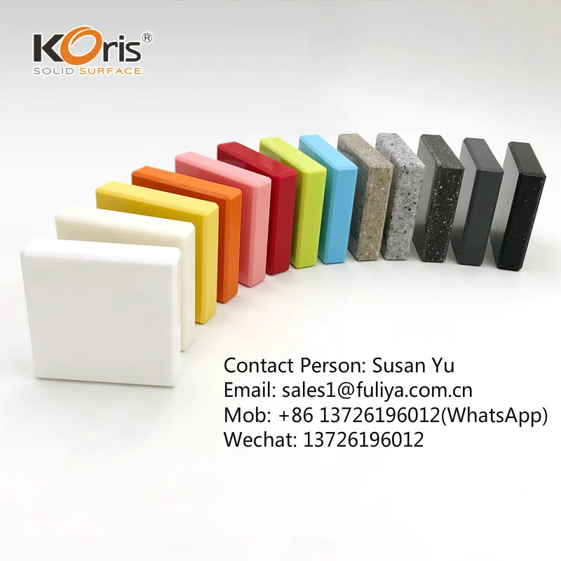 Koris оптовая продажа Корея лидер продаж качественная большая плита толщиной 12 мм Модифицированная акриловая твердая поверхность искусственный мраморный лист