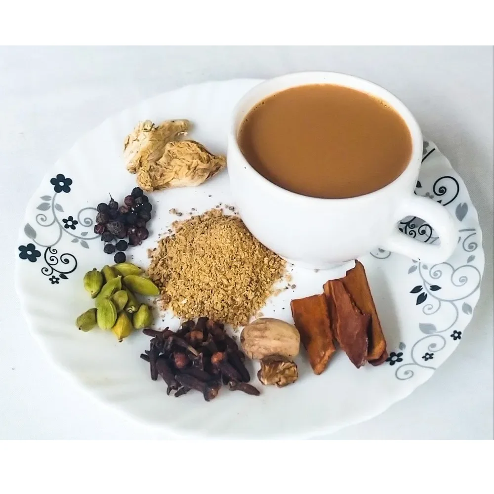 Private OEM Cardamom Instant Tea Premix 1 Kg Powder Retailer From India For Mind Freshness