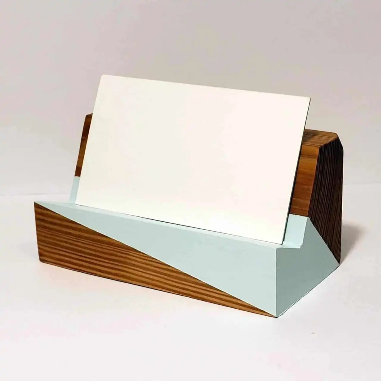 Luxury design Resin & wood Card holder Creative Gift Natural Resin & Acacia Wood Business Id Card Holder at lowest cost